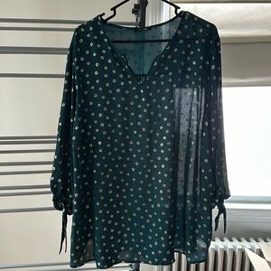 Green blouse